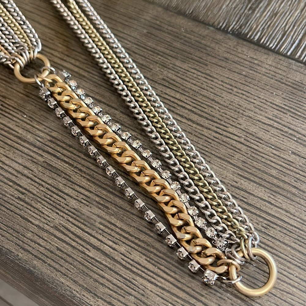 Chico’s Two-tone Y Necklace with Rhinestone - Picture 15 of 15